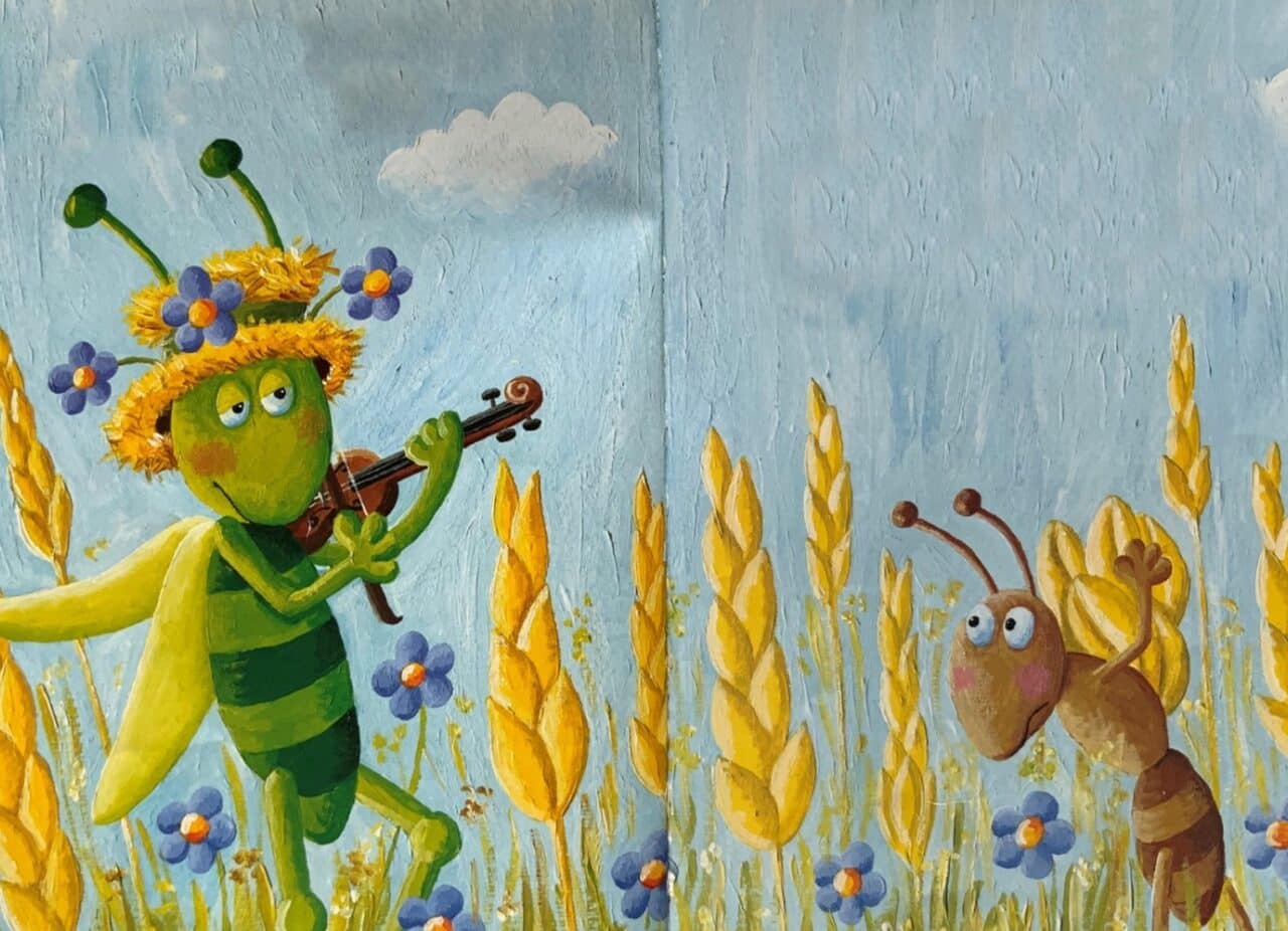 Čriček in mravljica