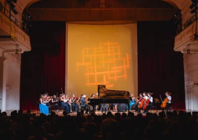 Godalni orkester Poletne glasbene šole, Mark Lev Krajnc, Filip Runjak | Salon glasbenih umetnikov | Festival Lent | foto Žan Osim | 25. 6. 2025
