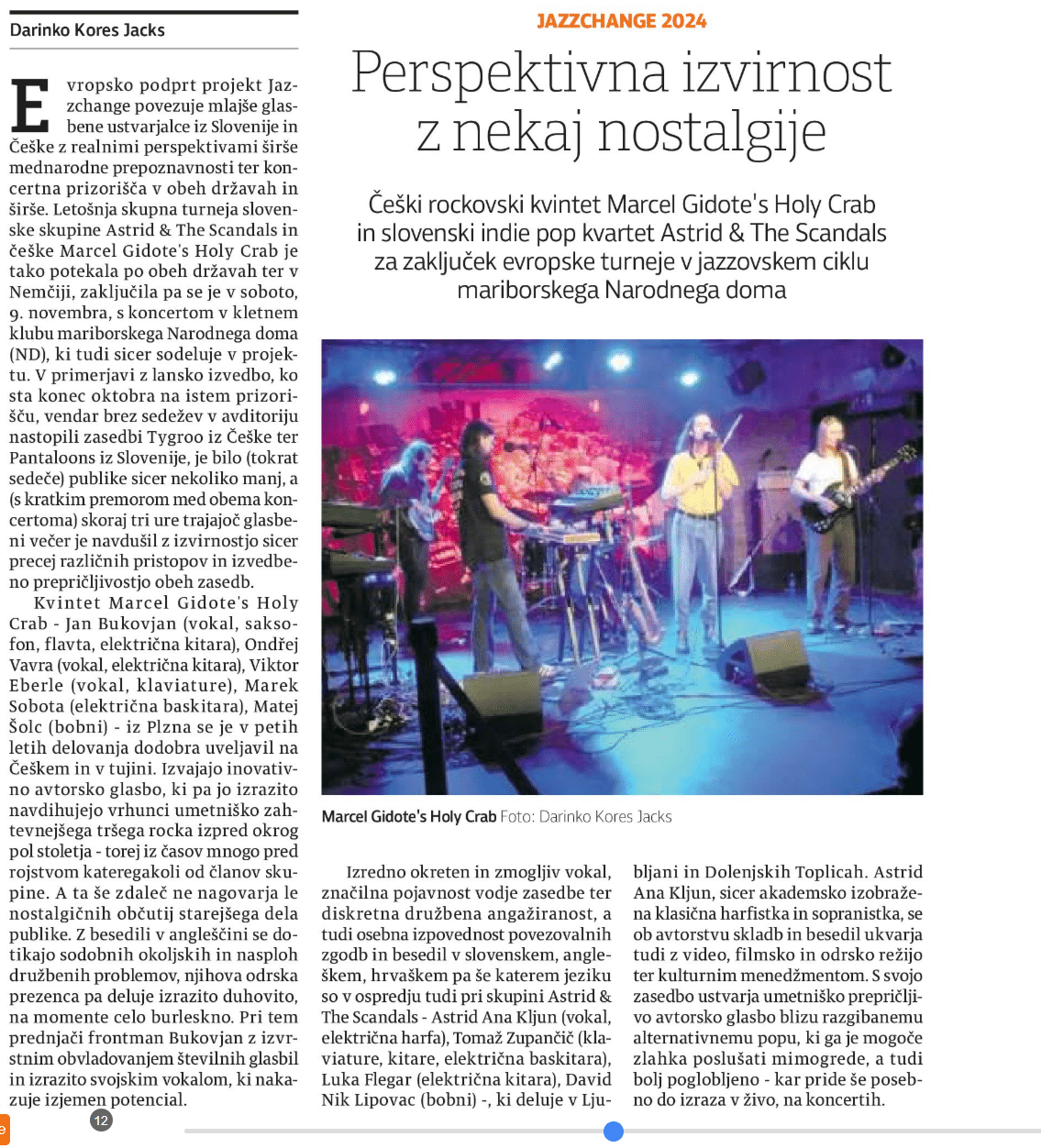 Jazzchange - kritika - Večer, 9. 11. 2024