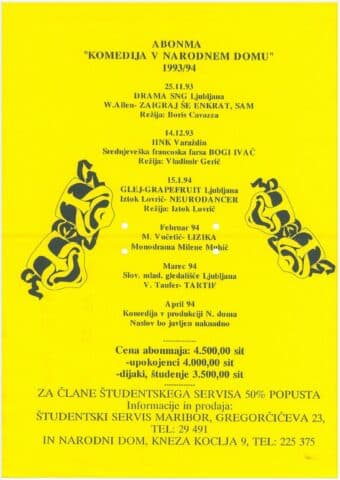 Abonma Komedija 1993-1994
