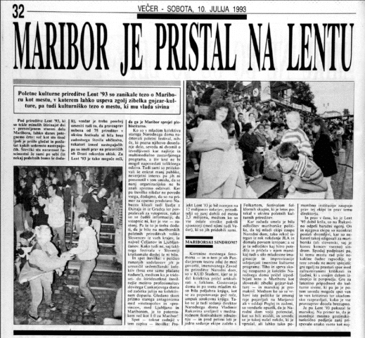 Večer - 10 julij 1993