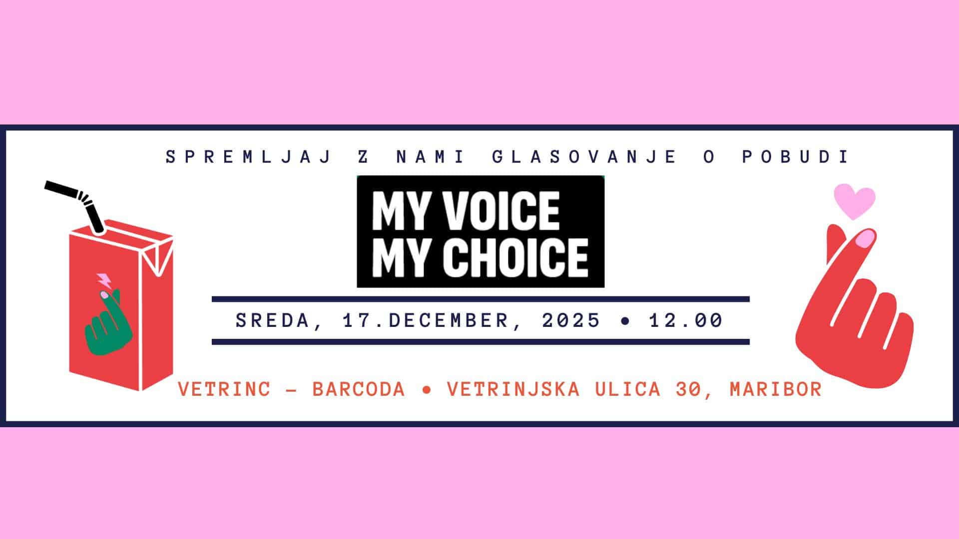 Zadnje glasovanje o pobudi My voice, My choice