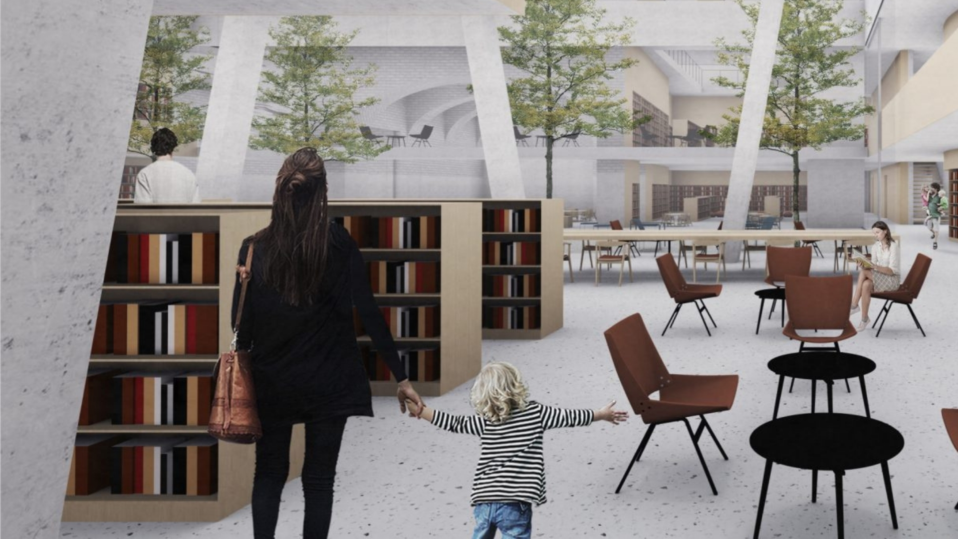 Knjižnica, navdihujoč prostor skupnosti