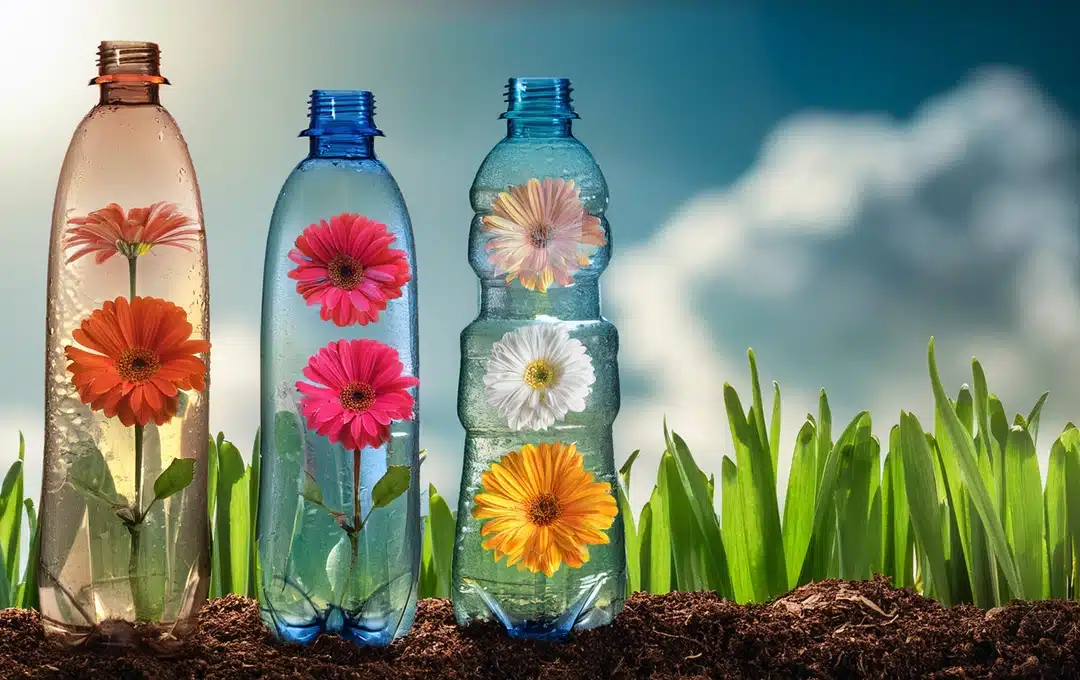 Cvetlični lončki iz plastenk s Polono Poklukar