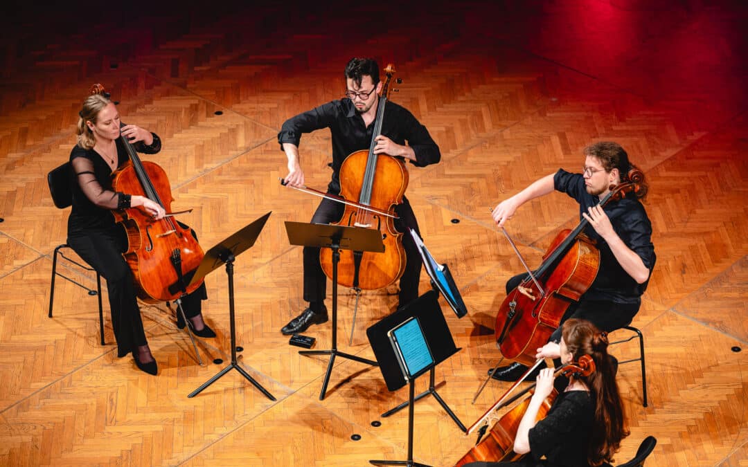 Kvartet violončel Cédez | Salon glasbenih umetnikov | Festival Lent | foto Žan Osim | 2. 7. 2026
