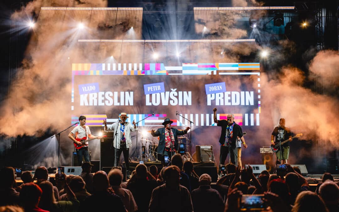 Piše se leto 2026: Kreslin, Predin, Lovšin: Večno mladi, za vedno in | Glavni oder | Festival Lent | foto Žan Osim | 2. 7. 2026